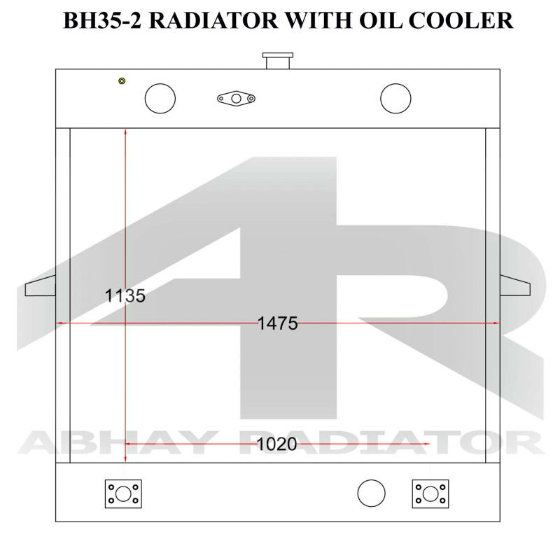 BEML BH35-2 RADIATOR WITH OIL COOLERS